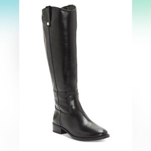 INC International Concepts Womens Black Fawne Riding Leather Closed Boots